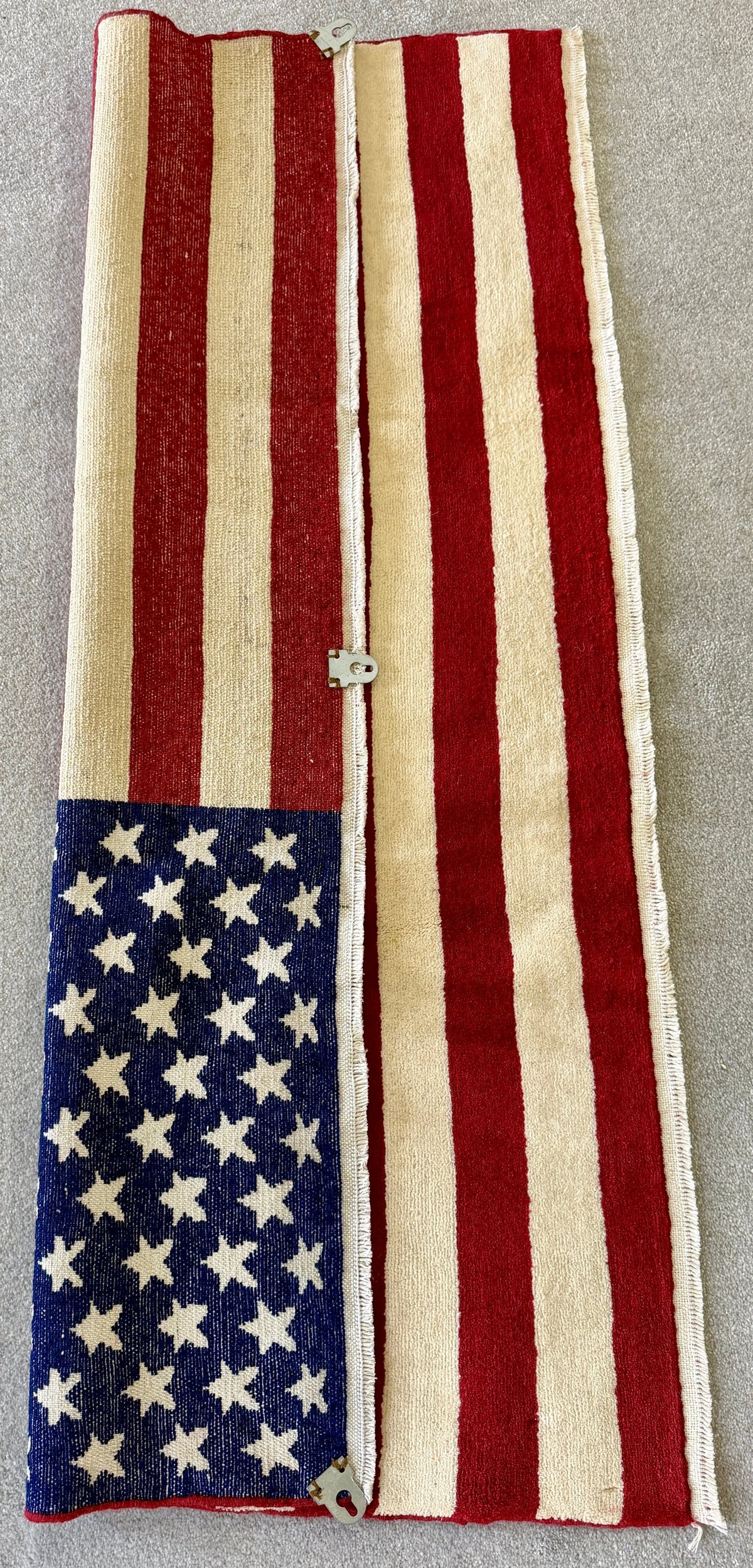 Handmade American Flag Rug AZANIA GALLERY