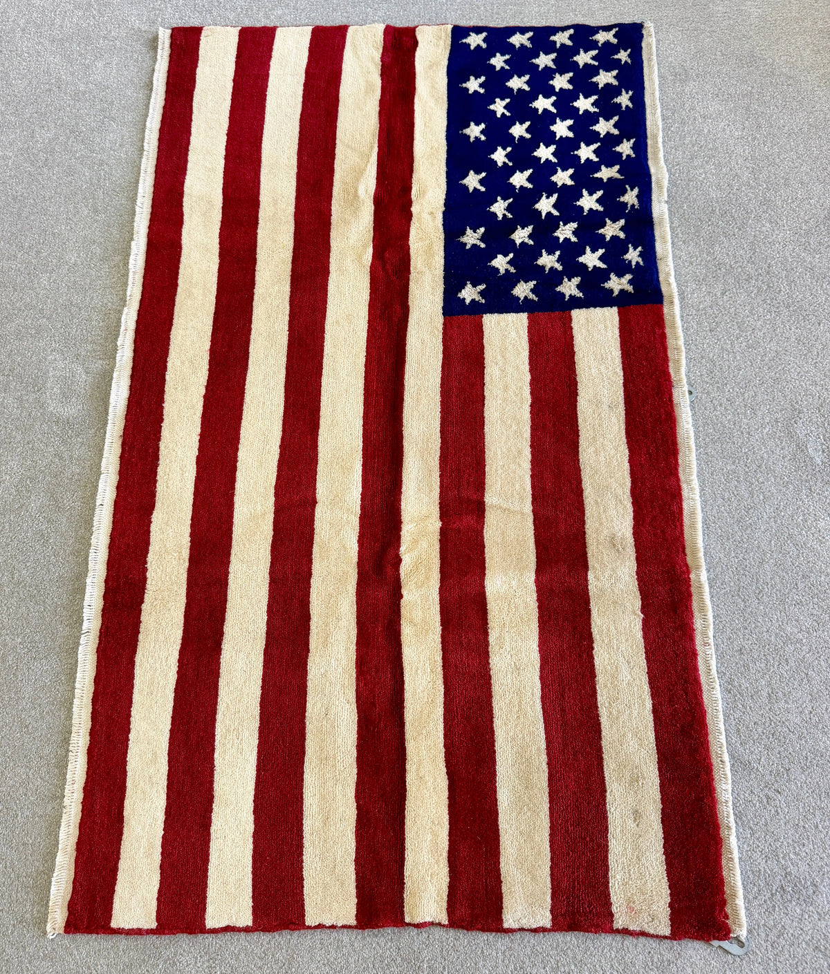 Handmade American Flag Rug AZANIA GALLERY