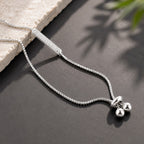 Elegant sterling silver chain bracelet for women with delicate sparkling bar detail