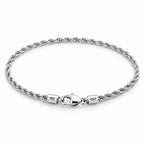 925 Sterling Silver Rope Chain Necklace, Unisex, 18–24 Inch