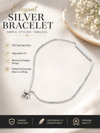 Timeless 925 sterling silver jewelry bracelet for women perfect for everyday wear and gifting